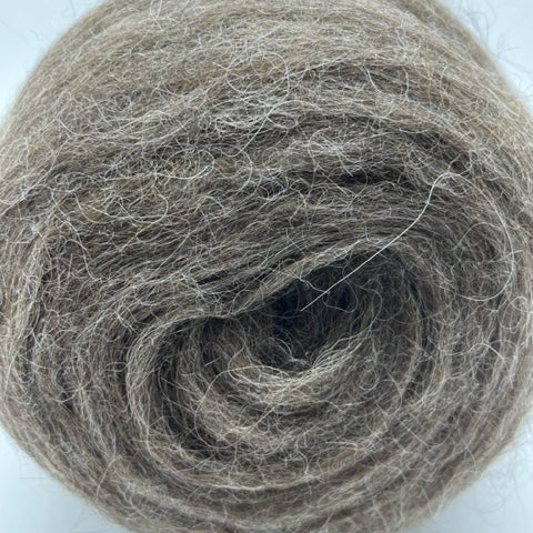 Alpaca Roving - Natural Grey